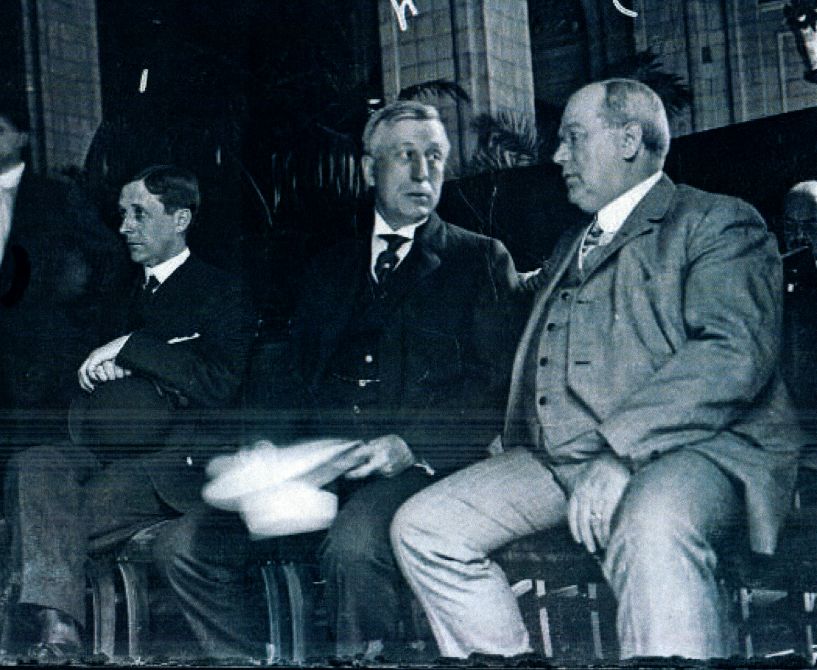 John Pirie, David Forgan and George Reynolds pictured in Chicago. Image source: Chicago Daily News.