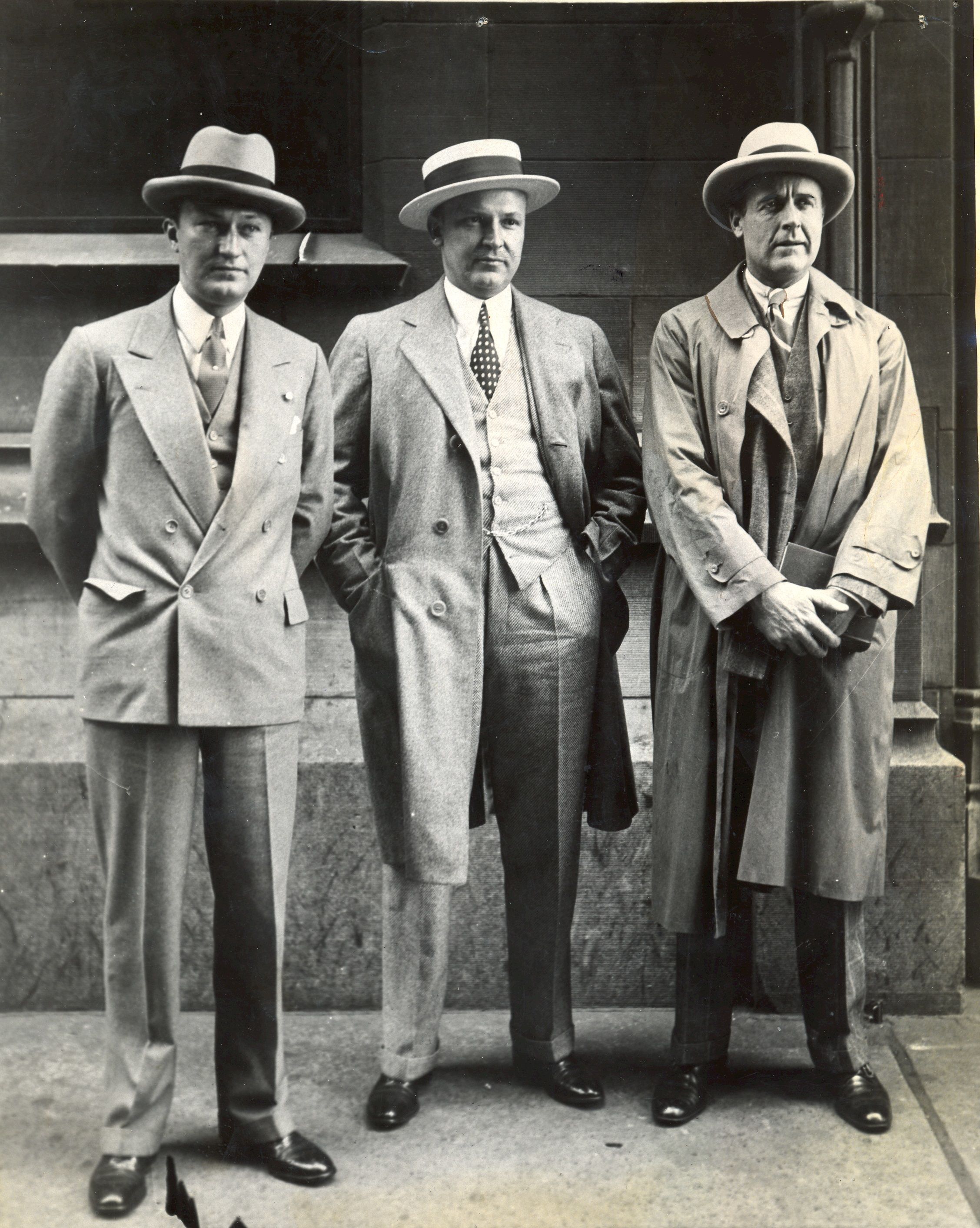 James “Russ” Forgan in 1936 with Fred Clark and John Cudahy. “Young Crusaders Opposed to Prohibition.