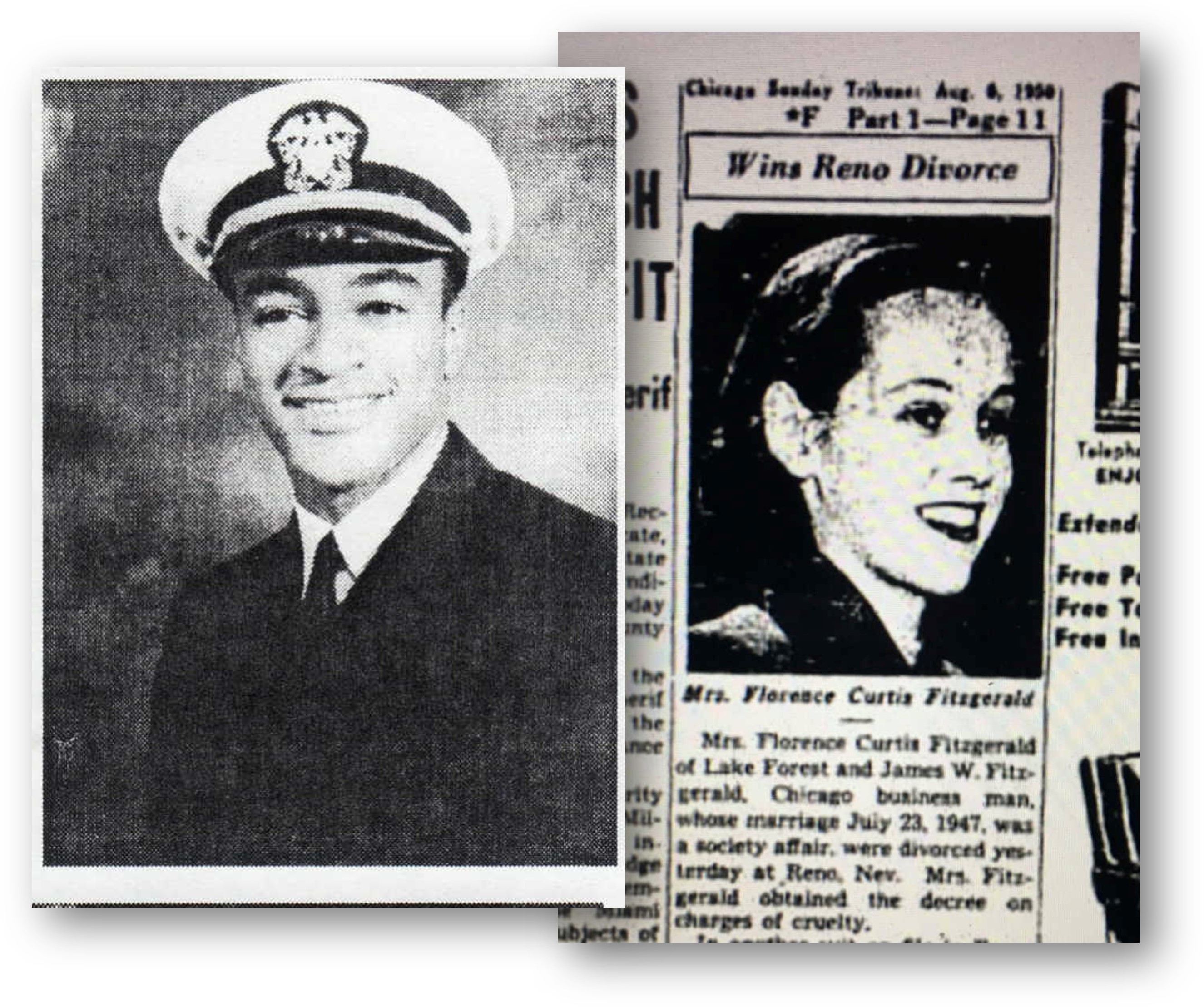 Clarence McIntosh and Florence Curtis Fitzgerald were married in Crown Point, Indiana on February 10, 1951. The marriage did not last.