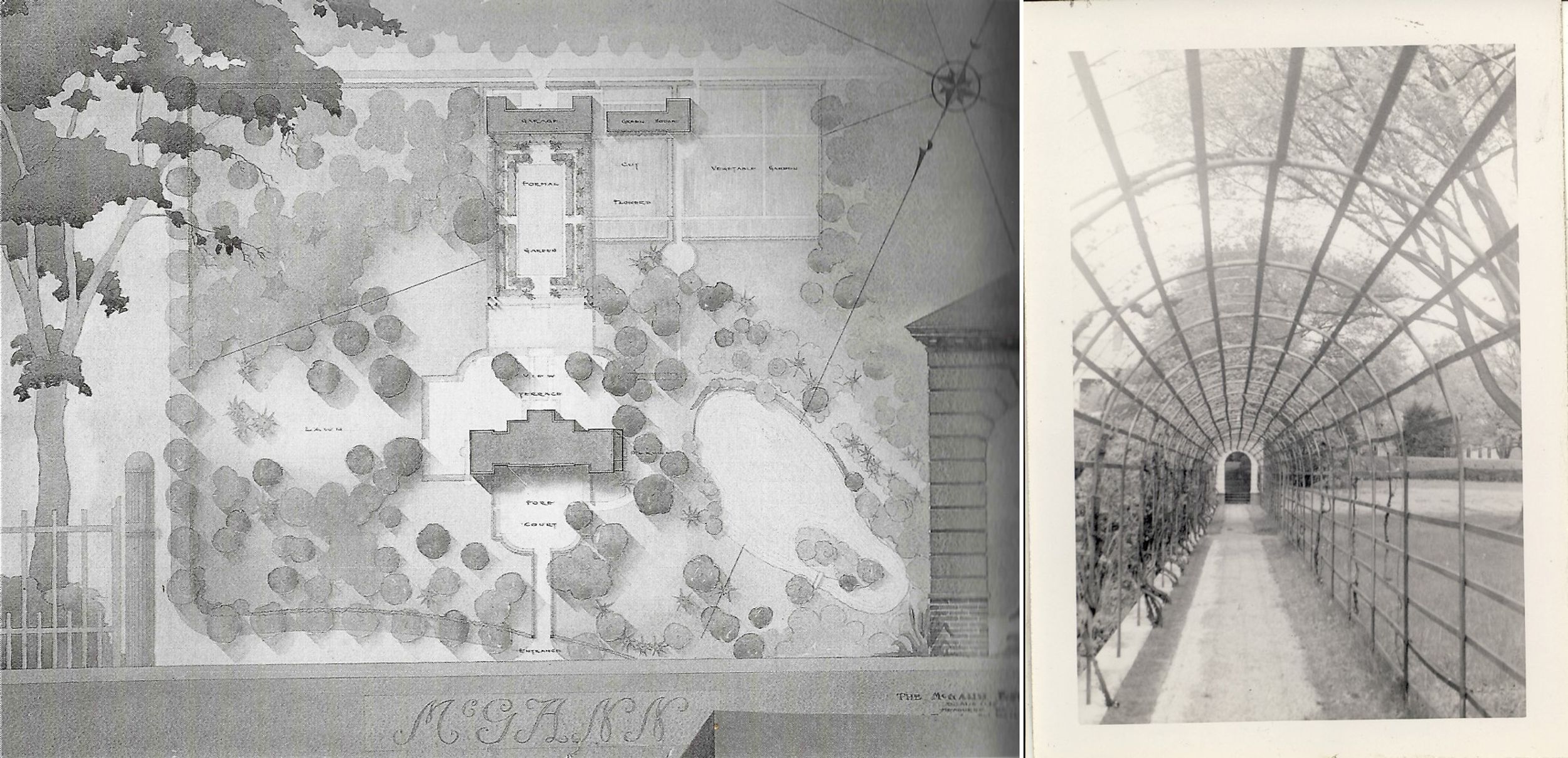 Grounds of Fairlawn, measured by C. A. DeTurck and Don Partridge, students of Foundation for Architecture and Landscape Architecture, 1930.