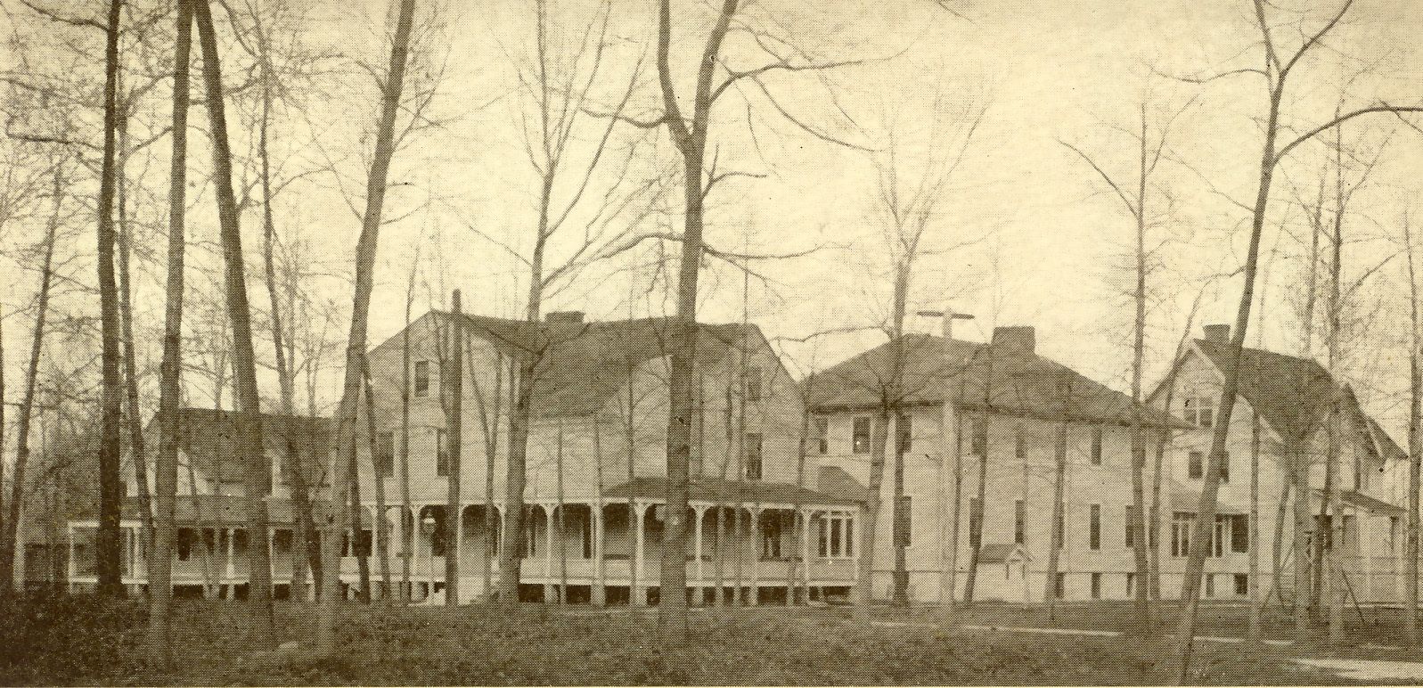 Postcard showing the facilities, early 1900s.