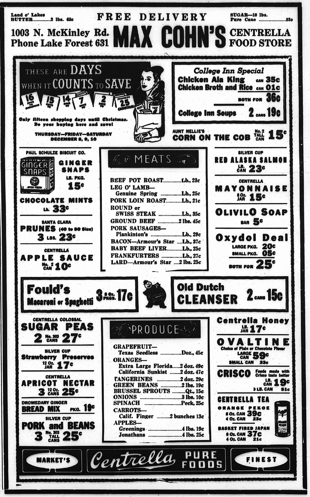 Lake Forester, December 8, 1938.