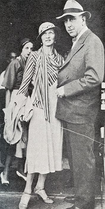 Irene and Frederic McLaughlin at the East-West polo match in 1933. Image from Castles in the Air, by Irene Castle.