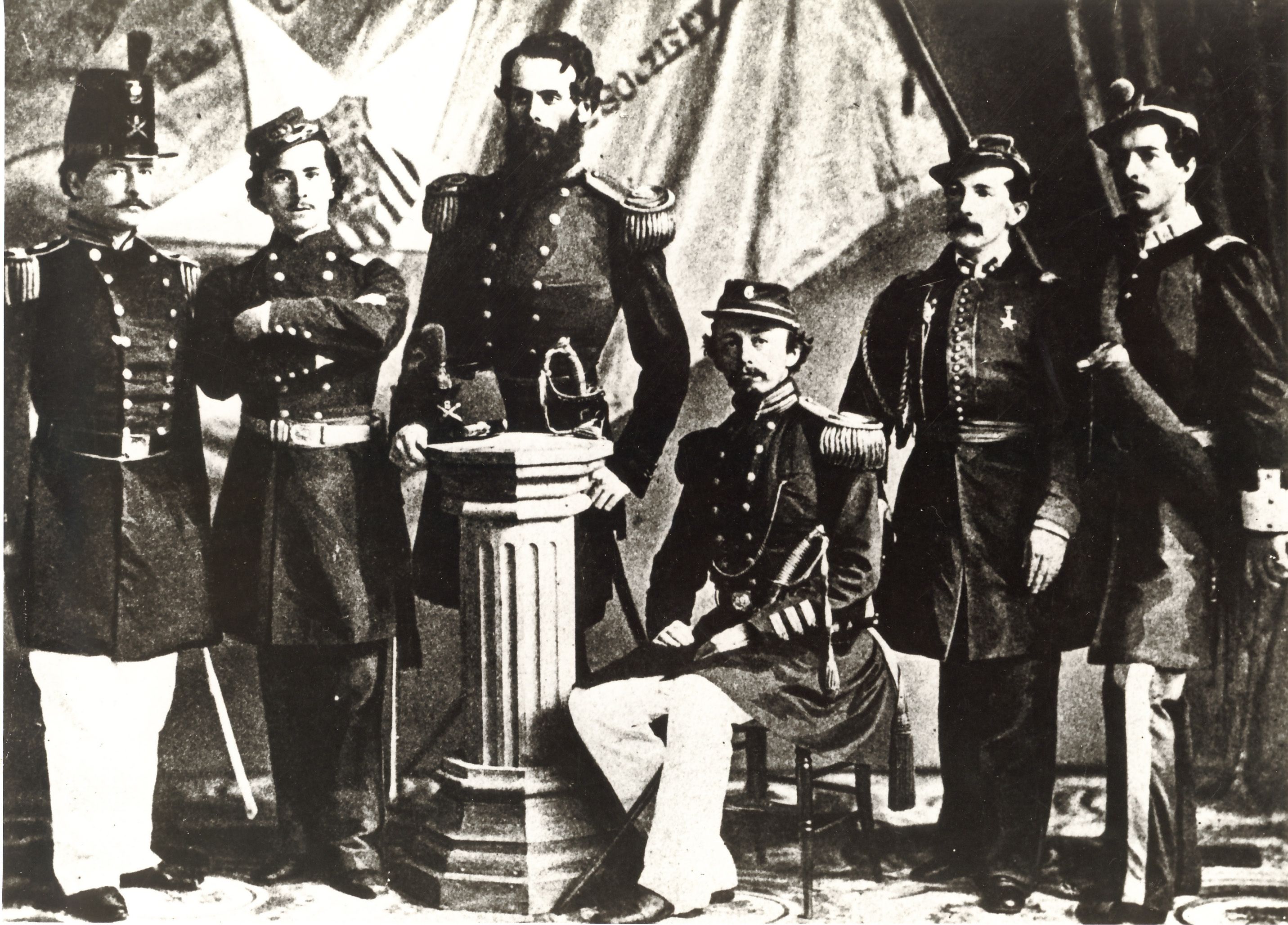 Ellsworth is second from the left, here in more traditional military dress.