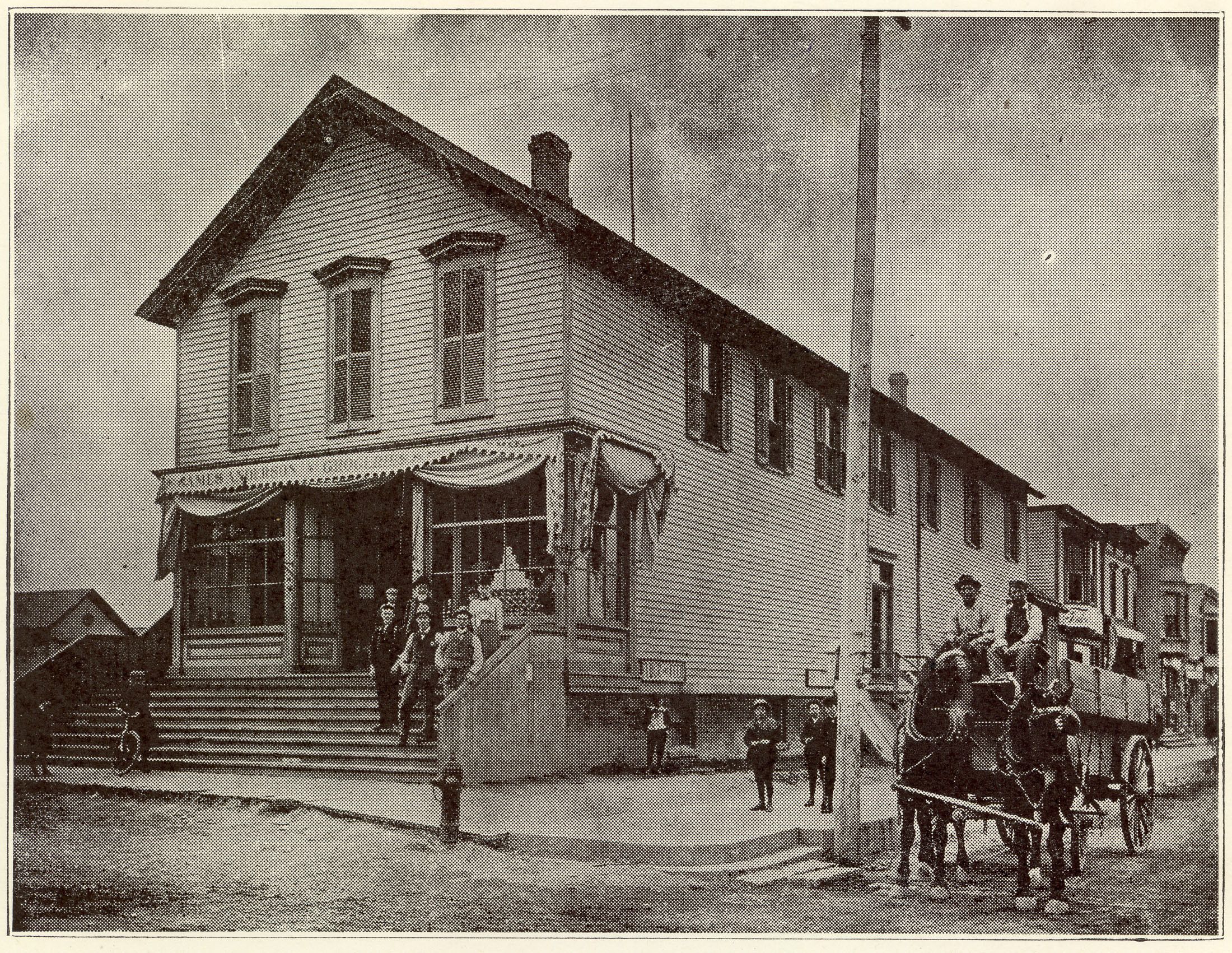Anderson store at Deerpath and Western, c. 1900.