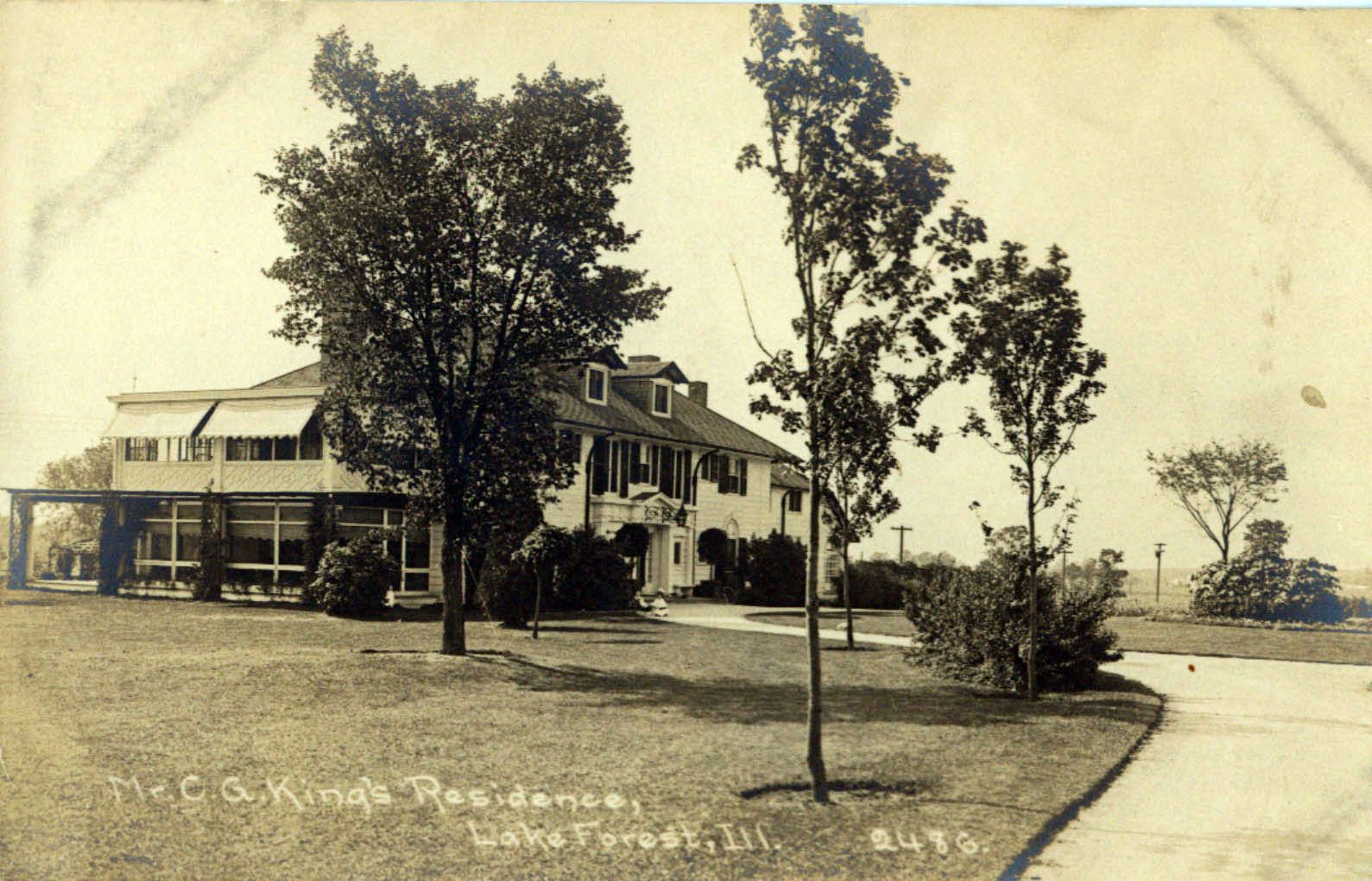 The King estate at 210 South Ridge Road, Lake Forest.