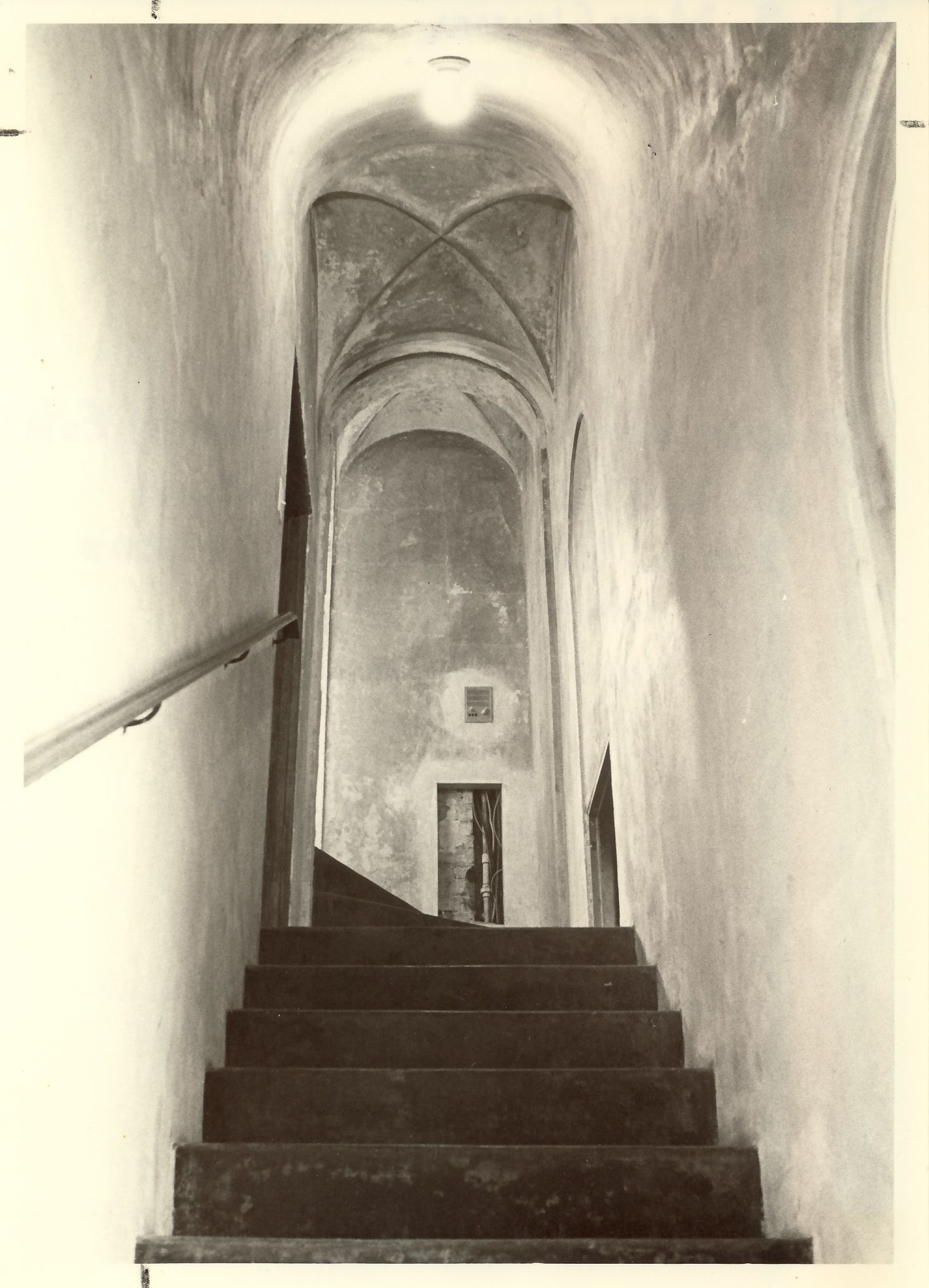 Stairs in the tower, 1972.