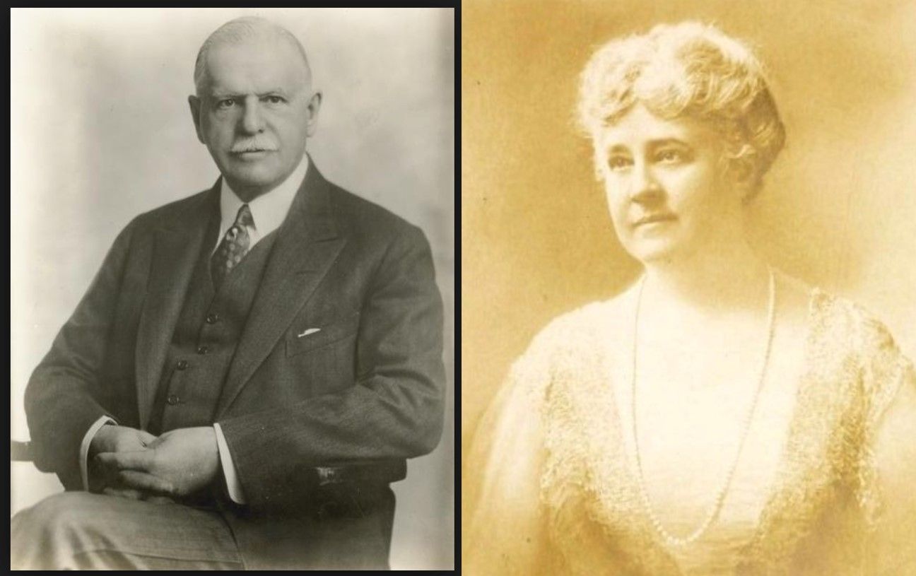 Cyrus H. McCormick Jr. (1859-1936). Image source: Wisconsin Historical Society; Harriet Hammond McCormick (1862-1921). Image source: Driehaus Museum.