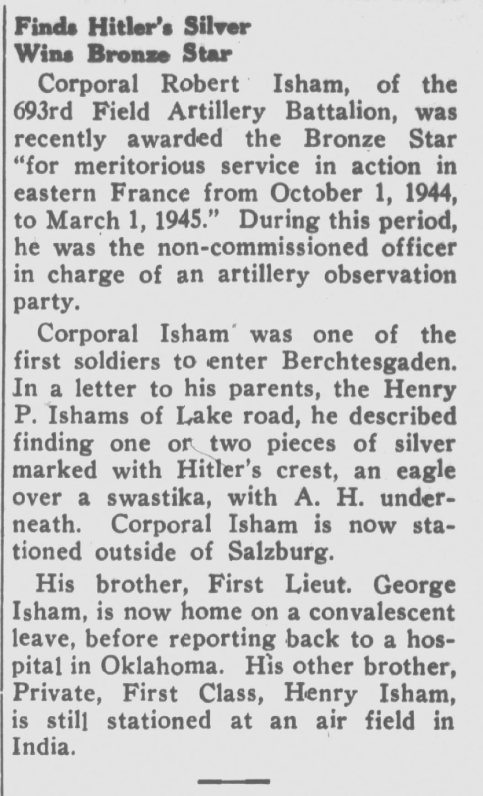 Lake Forester, July 20, 1945