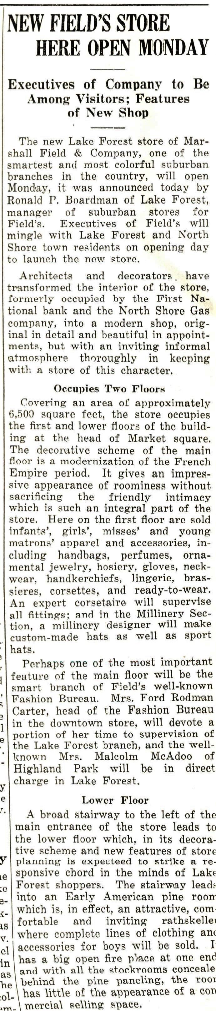 Lake Forester, May 29, 1931.