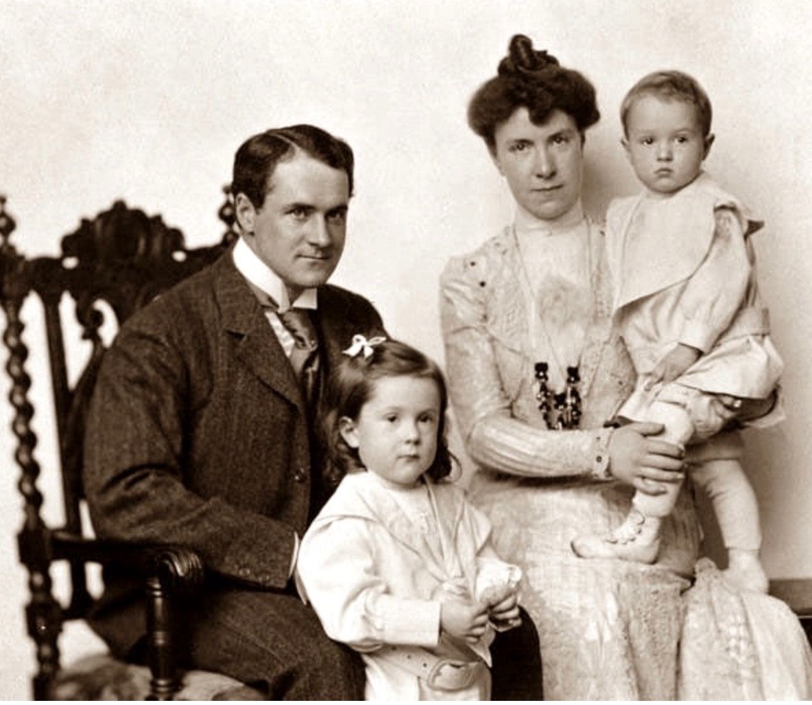 Mr. and Mrs. Harold McCormick with their sons, Jack and Fowler, c. 1900.