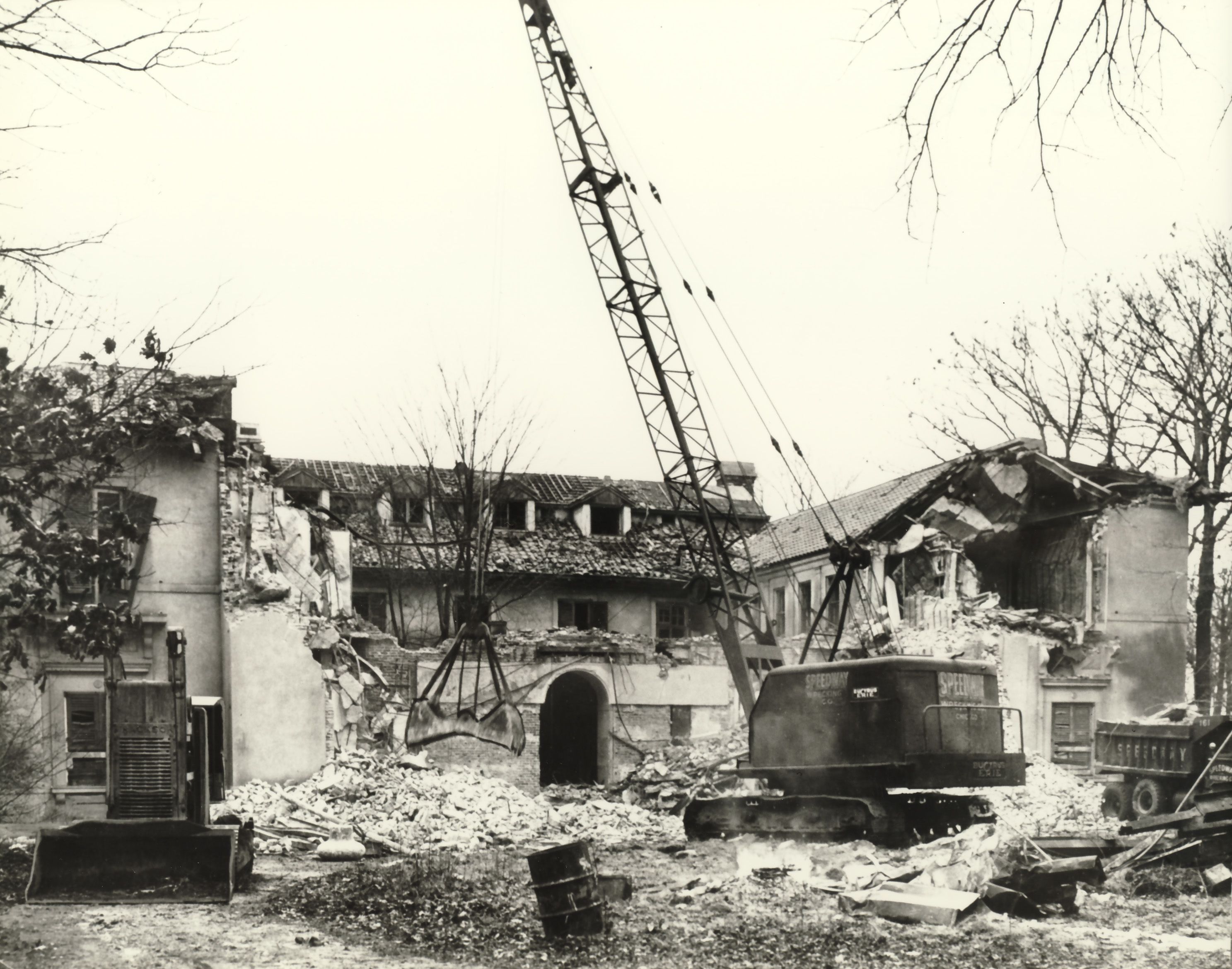 Demolition of Villa Turicum, 1956.