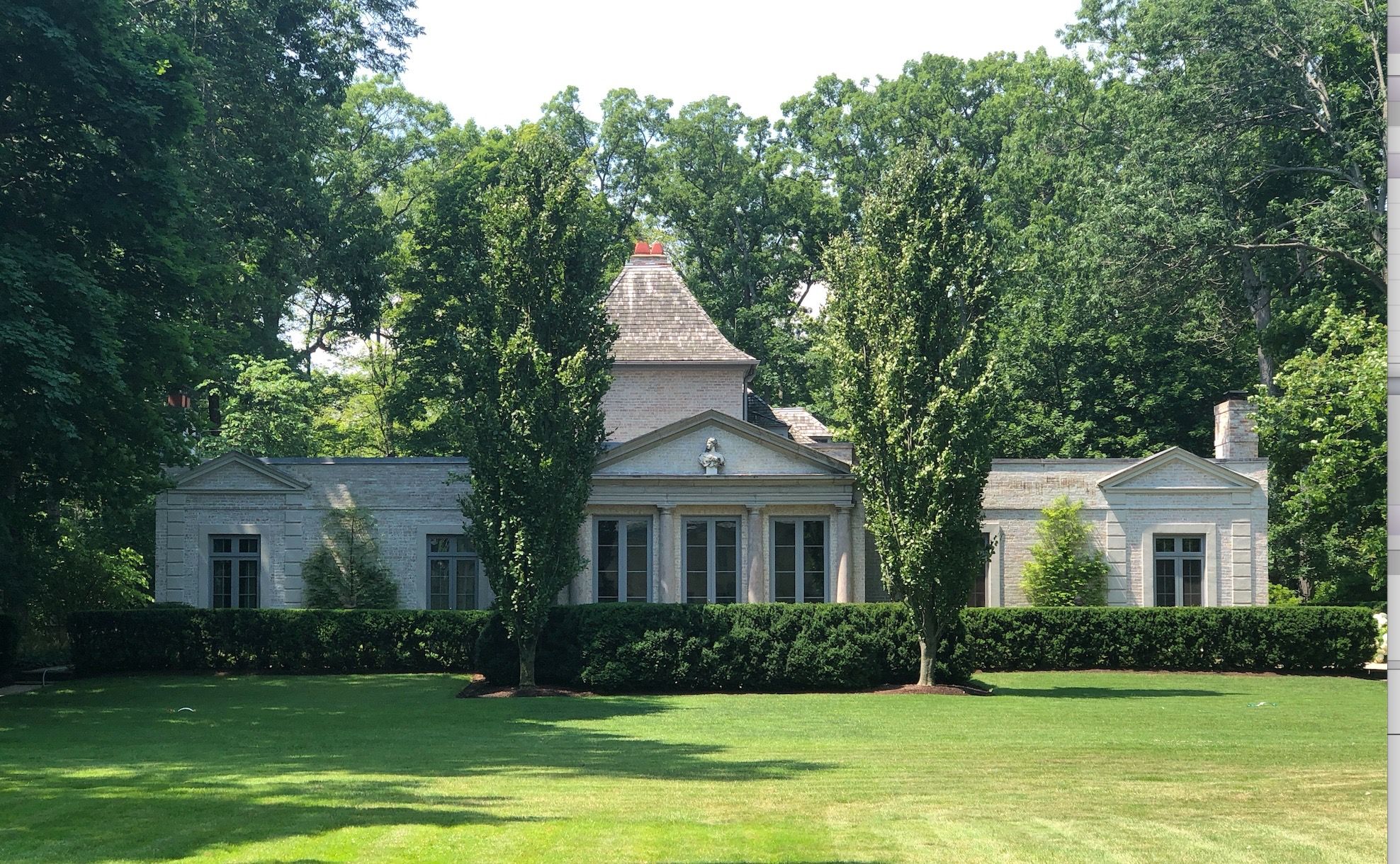 Removed wing, center of house on the Carolyn Morse Ely Estate. Image Source: K. Hale.