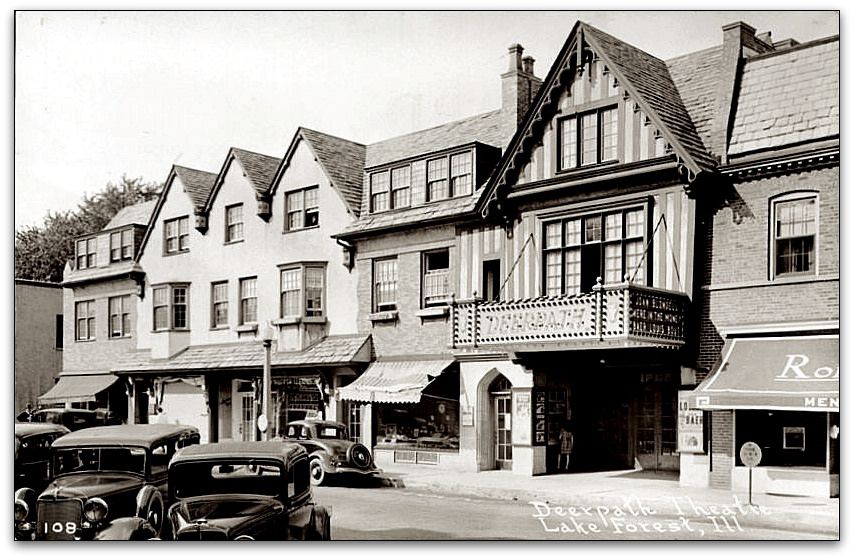Designed by architect Stanley Anderson in a neo-Tudor style to match Market Square architecture, the Deerpath originally was part of a three-story complex---much like the arcade of today---that included four other shops as well as four studio apartments on the third floor.