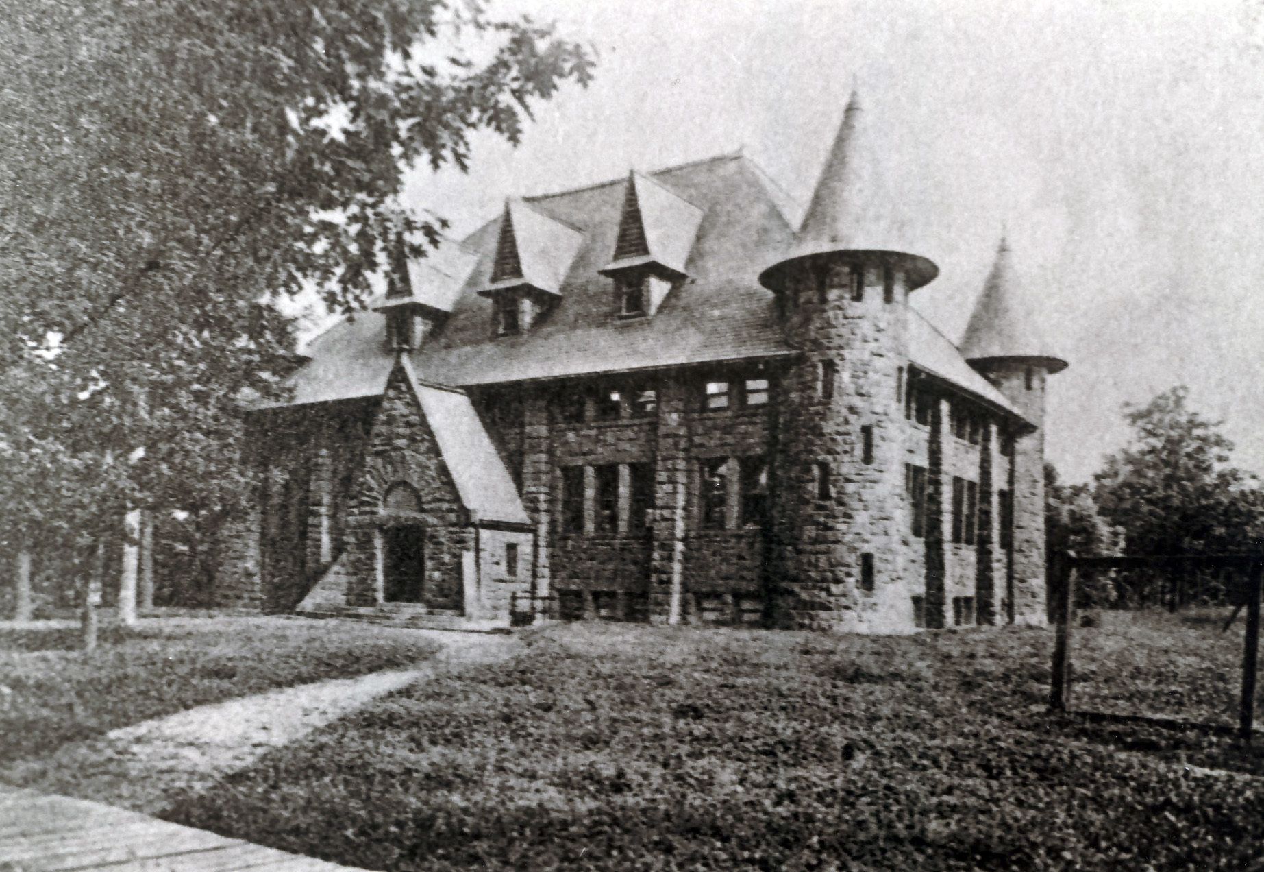 The first two games took place at Mitchell Hall’s home court, the Gymnasium, now Hotchkiss Hall. Mitchell Hall refused to play in Ferry Hall’s gym, citing the unfit playing conditions: the Ferry Hall gym ceilings were too low for regulation baskets, and a row of posts ran through the center of the court.