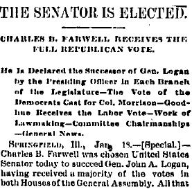 Chicago Tribune, January 19, 1887.