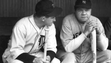 Mickey Cochrane and Babe Ruth.