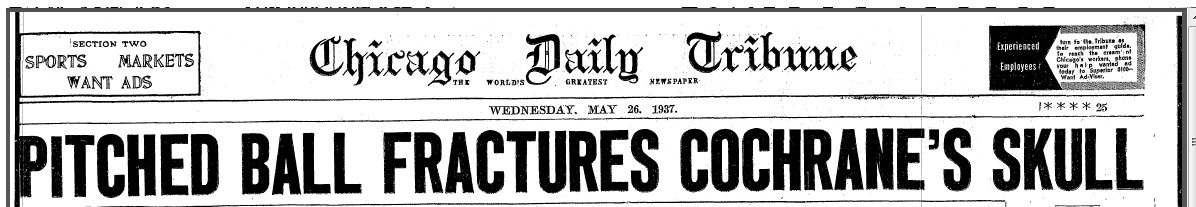 Chicago Tribune, May 26, 1937.