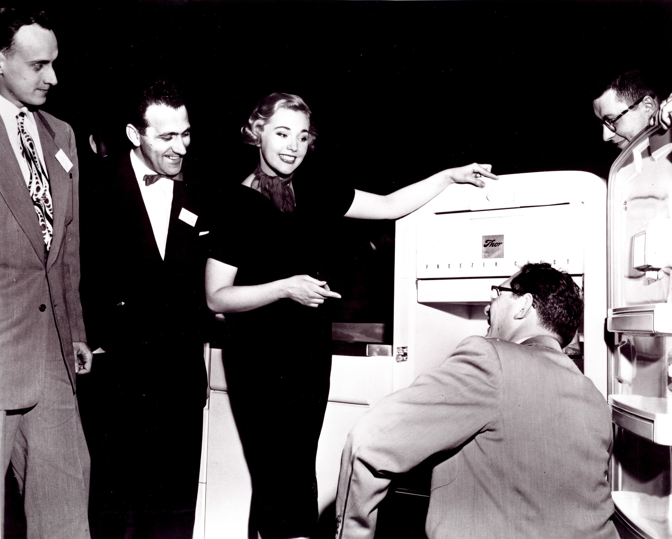 Before her Hollywood days, actress Kim Novak (Miss Deepfreeze 1952) was a model for the company.