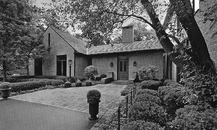 John and Louise Runnells house, 1150 North Lake Road, Lake Forest, built 1959.