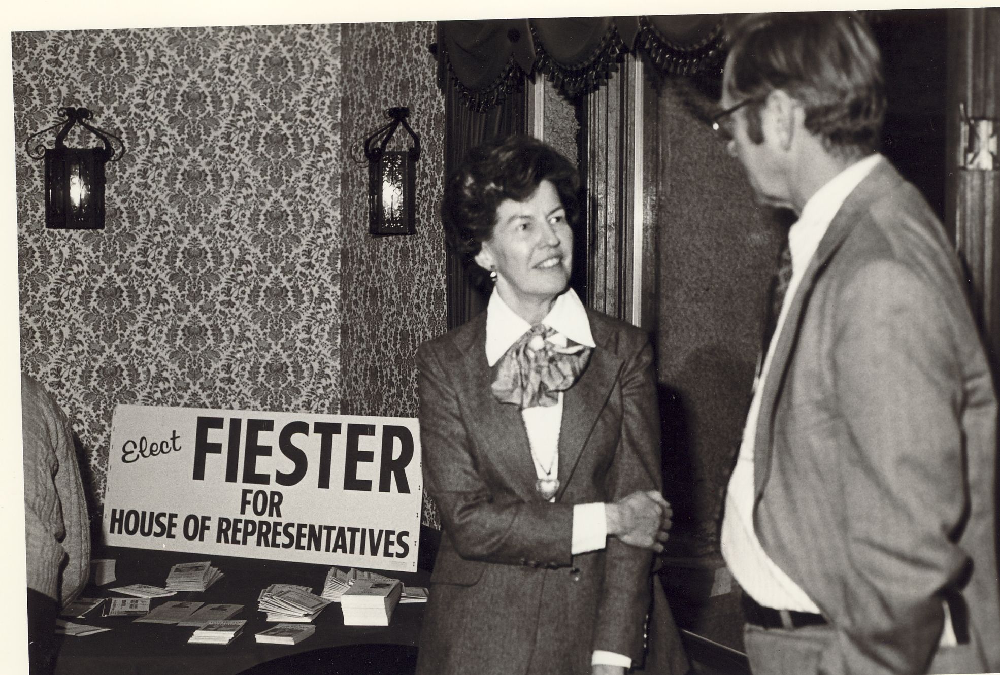 Campaigning for the Illinois State Legislature, 1978.