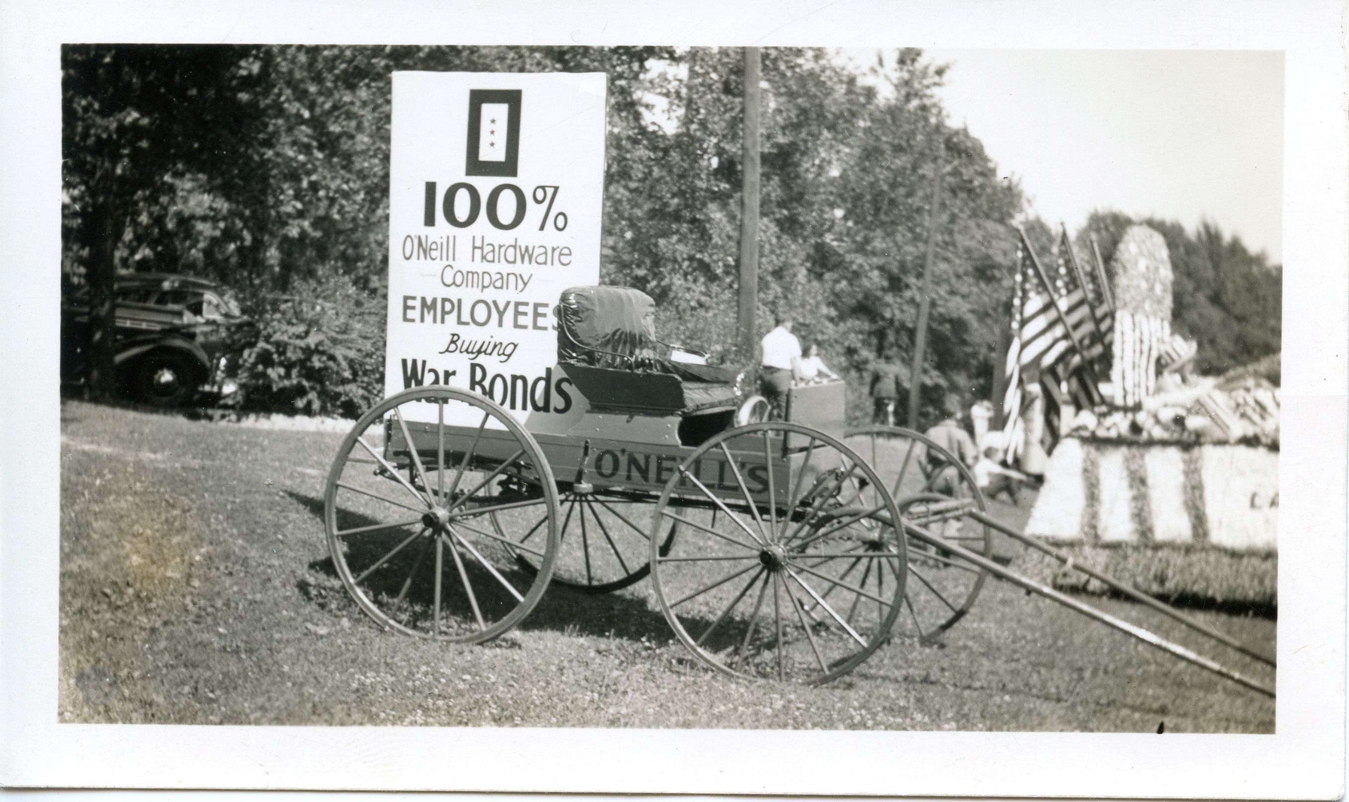 O’Neill’s Hardware entry in the Lake Forest Day parade, c. 1941-1946.