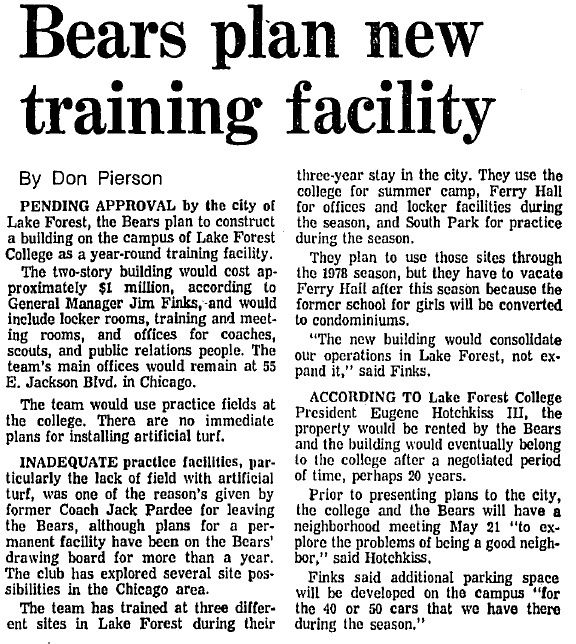 Chicago Tribune, May 12, 1978.