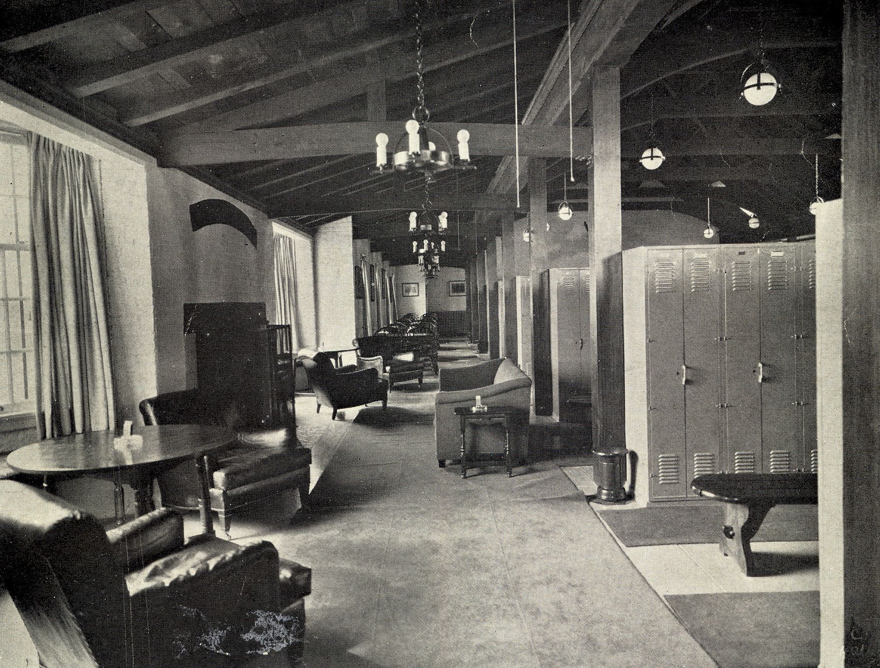 Men's locker room (1926) interior.